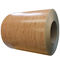 Wood Grain Color Coated Aluminum Coil / Roll Of Aluminum Coil Yield Strength 240-700Mpa